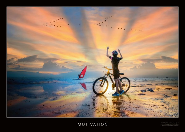 Motivationsposter „Motivation“ 50x70 cm Querformat